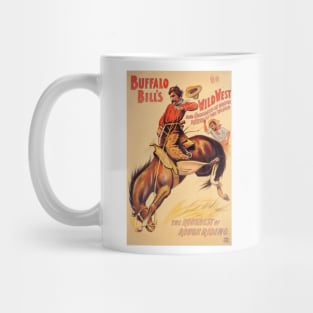 Vintage Buffalo Bill's Wild West Poster - Rough Riding Mug